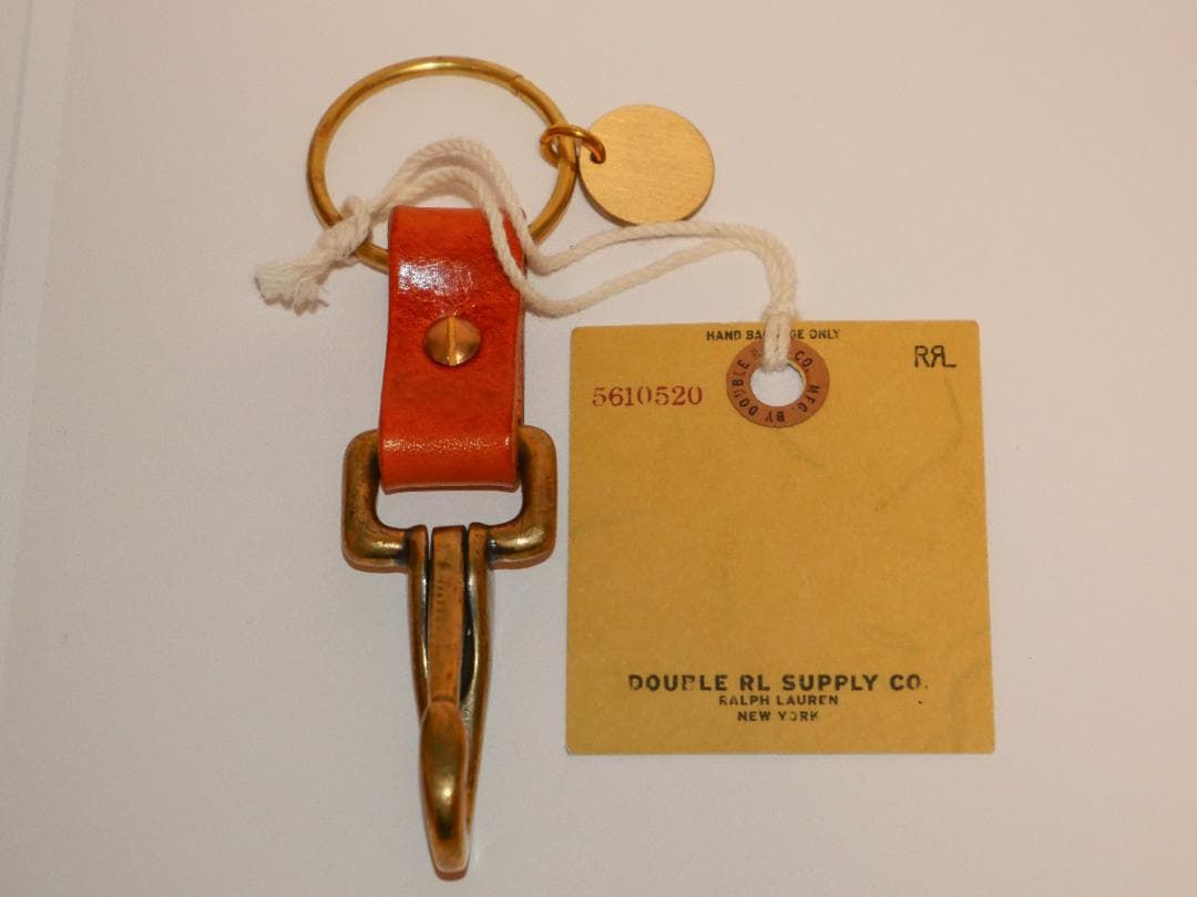 【新品未使用】RRL DOUBLE RL ダブルアールエル レザーキーホルダー