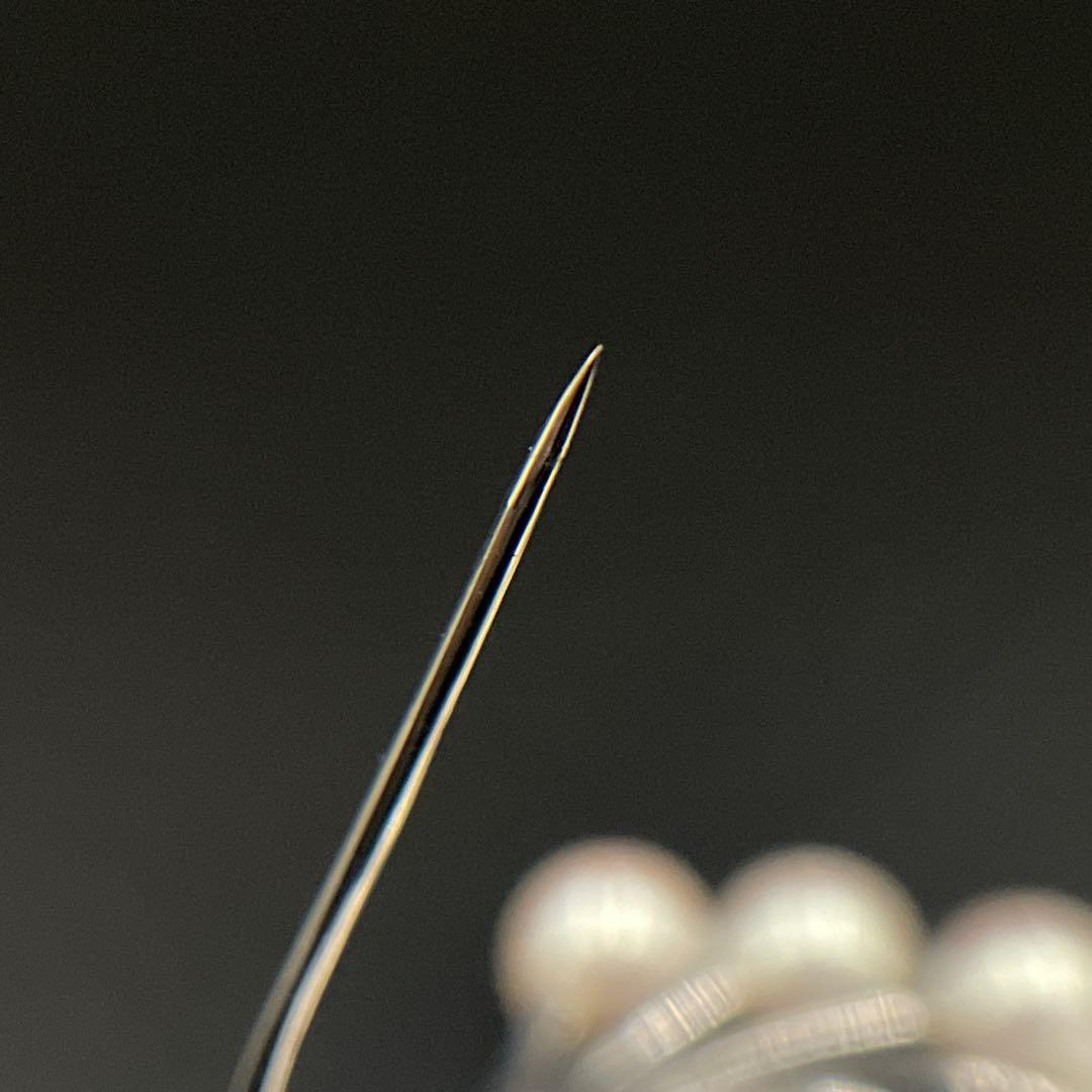 美品　MIKIMOTO　ミキモト　パール　ブローチ　あこや真珠　11粒　MS刻印