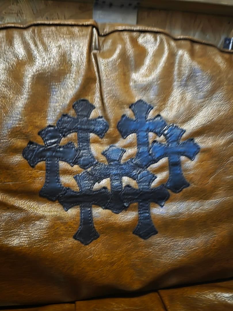 アメリカン ビンテージ 仕様 ソファ リメイク ホットロッド クロスパッチ 本革