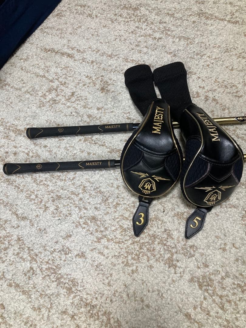 MAJESTY 3番+5番ウッド ゴールド/ブラック