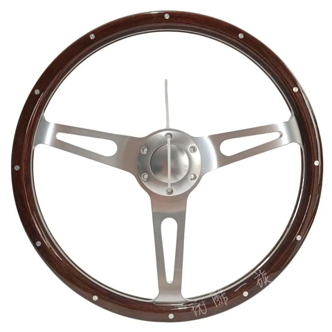 ウッドとアルミニウムのステアリング15インチ380cm