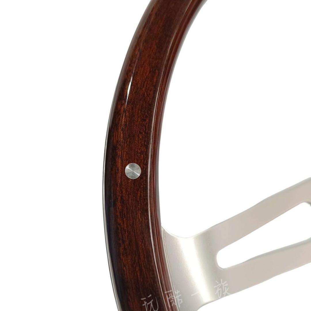 ウッドとアルミニウムのステアリング15インチ380cm