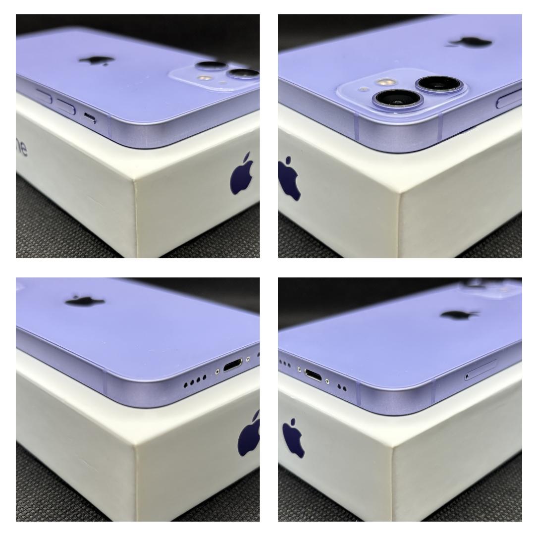 iPhone 12 mini パープル 128GB SIMフリー　新品バッテリー
