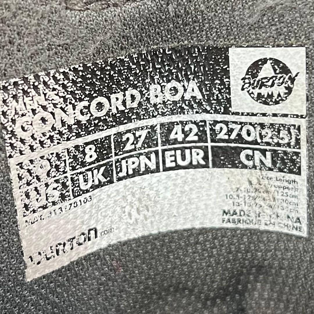 【即日発送】BURTON スノボブーツCONCORD BOA 27.0cm
