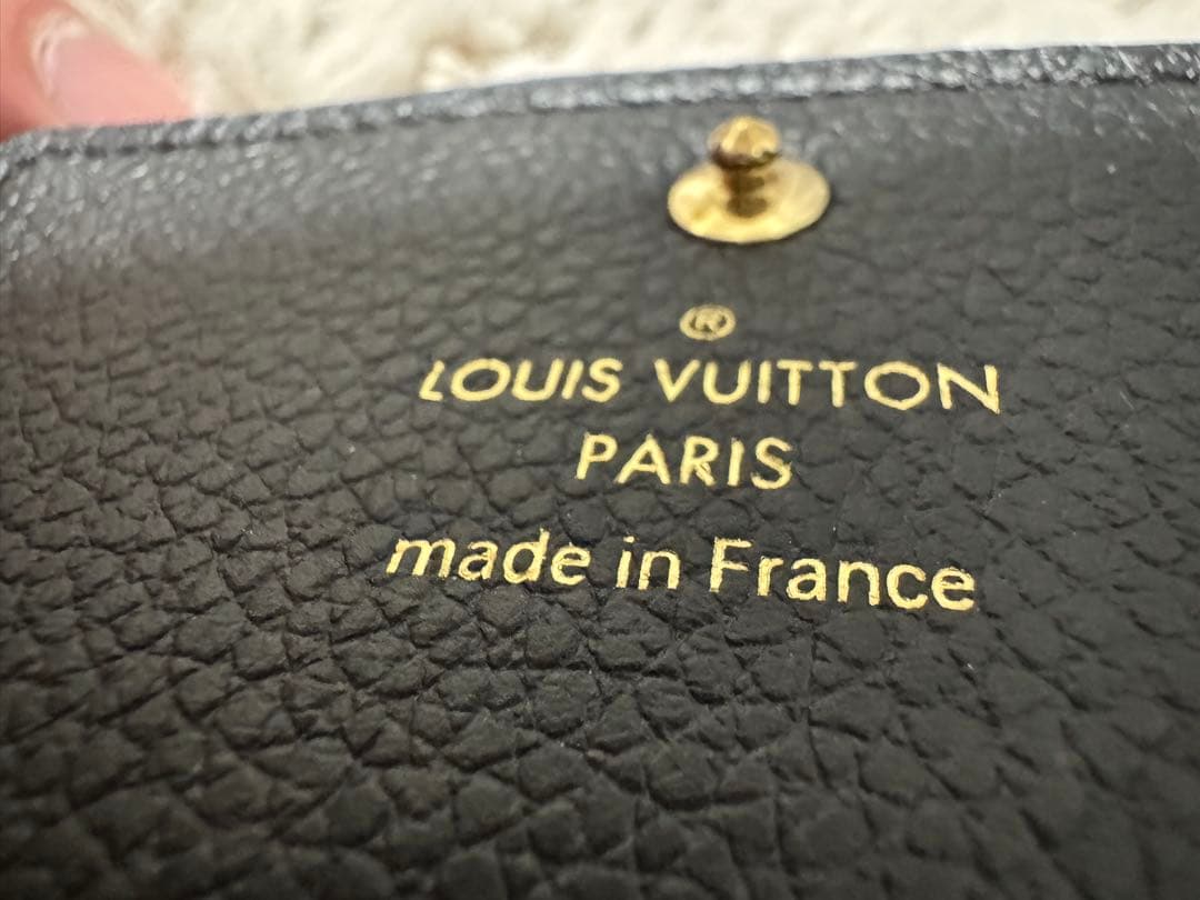 Louis Vuitton ブラックレザー 名刺入れ