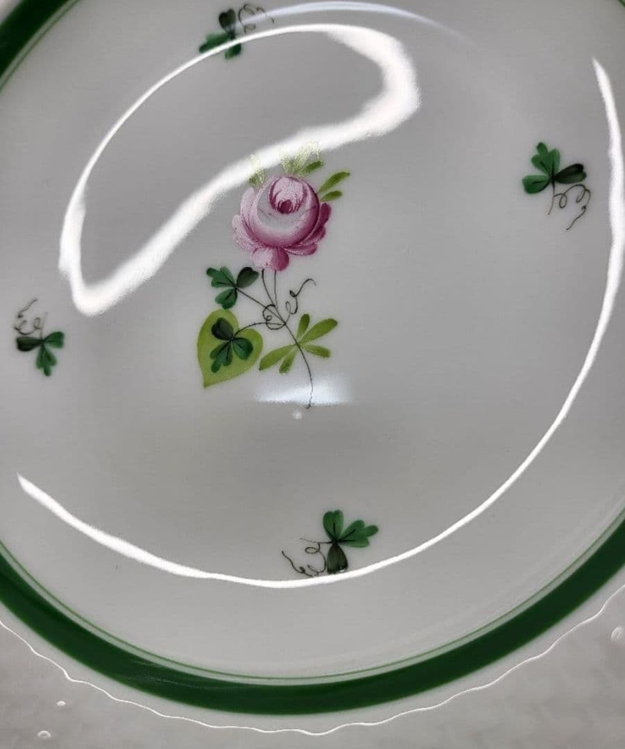 未使用近✨ヘレンド ウィーンのバラ 薔薇 プレート 深皿 サラダ デザート