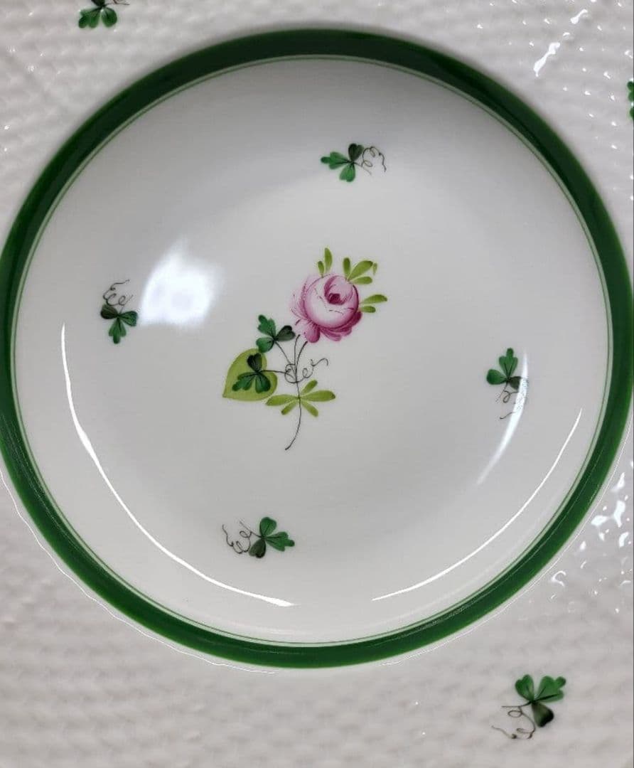 未使用近✨ヘレンド ウィーンのバラ 薔薇 プレート 深皿 サラダ デザート