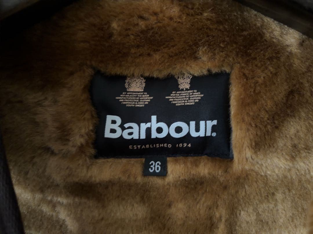 新品未使用★バブアーBarbour SL 36ファー ライナー　ベスト　ブラウン