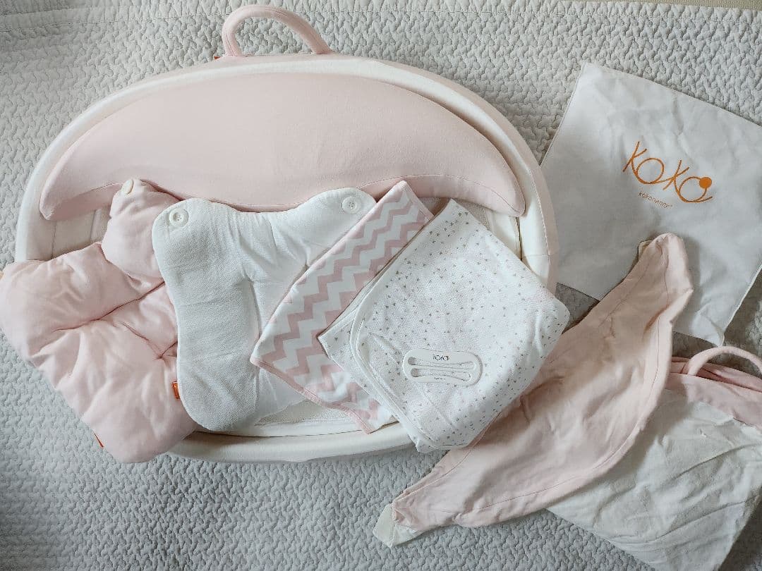 【一部新品】【美品】　ココナニー　クーリングキット付　ベビーベッド