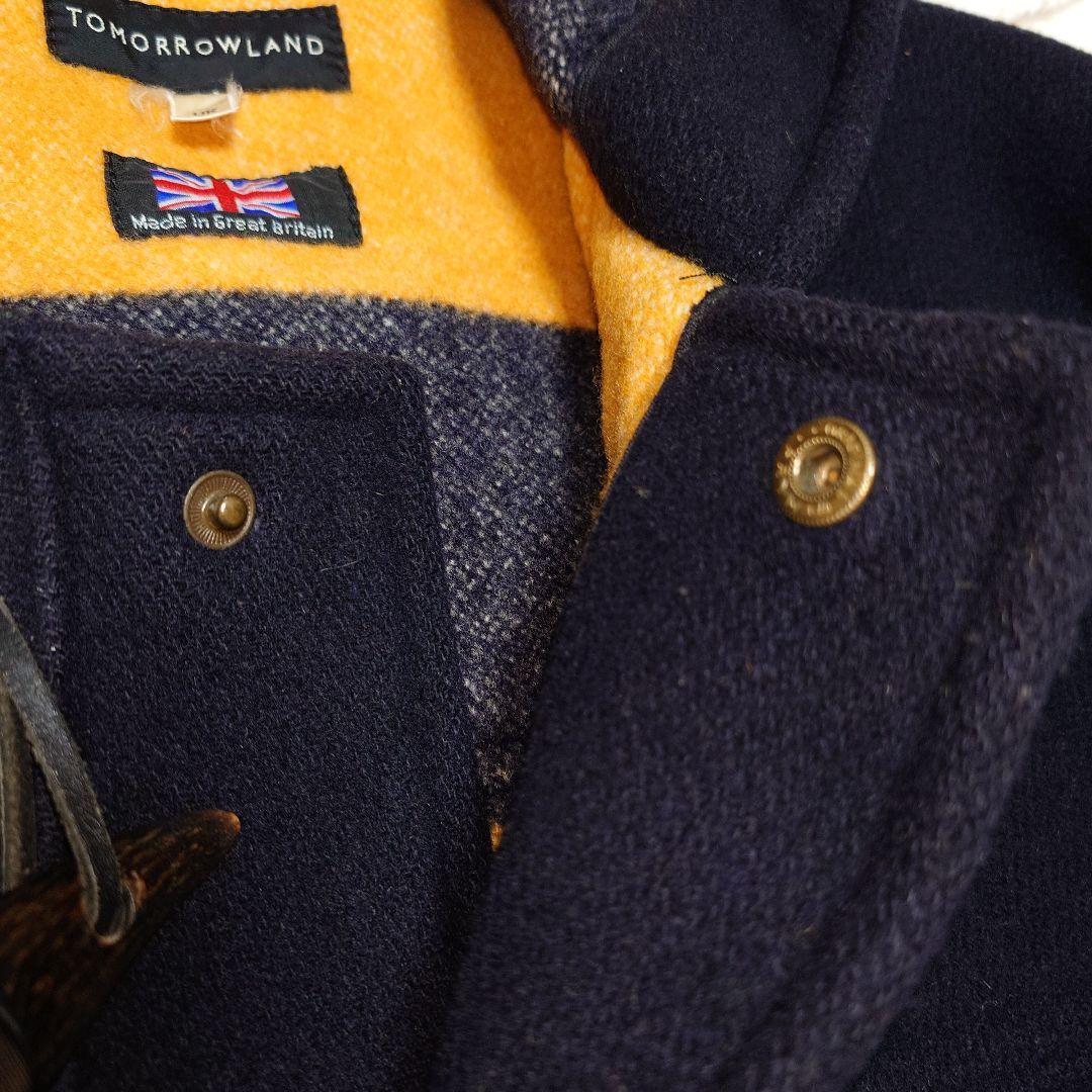 希少✨トゥモローランド ウール混 ダッフルコート 水牛トグル 英国製 ネイビー