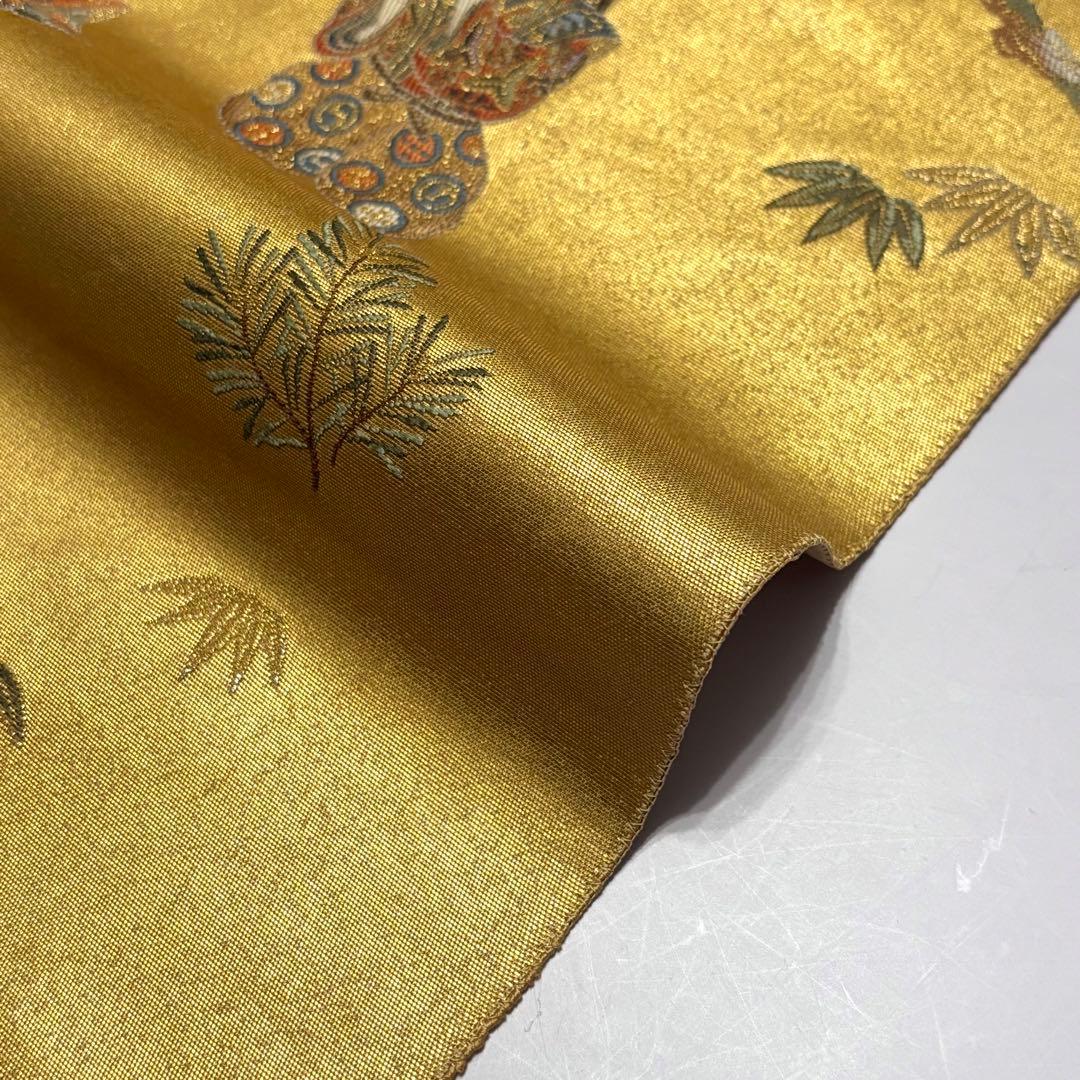 長嶋成織物 金泥箔 本金箔 袋帯 so310