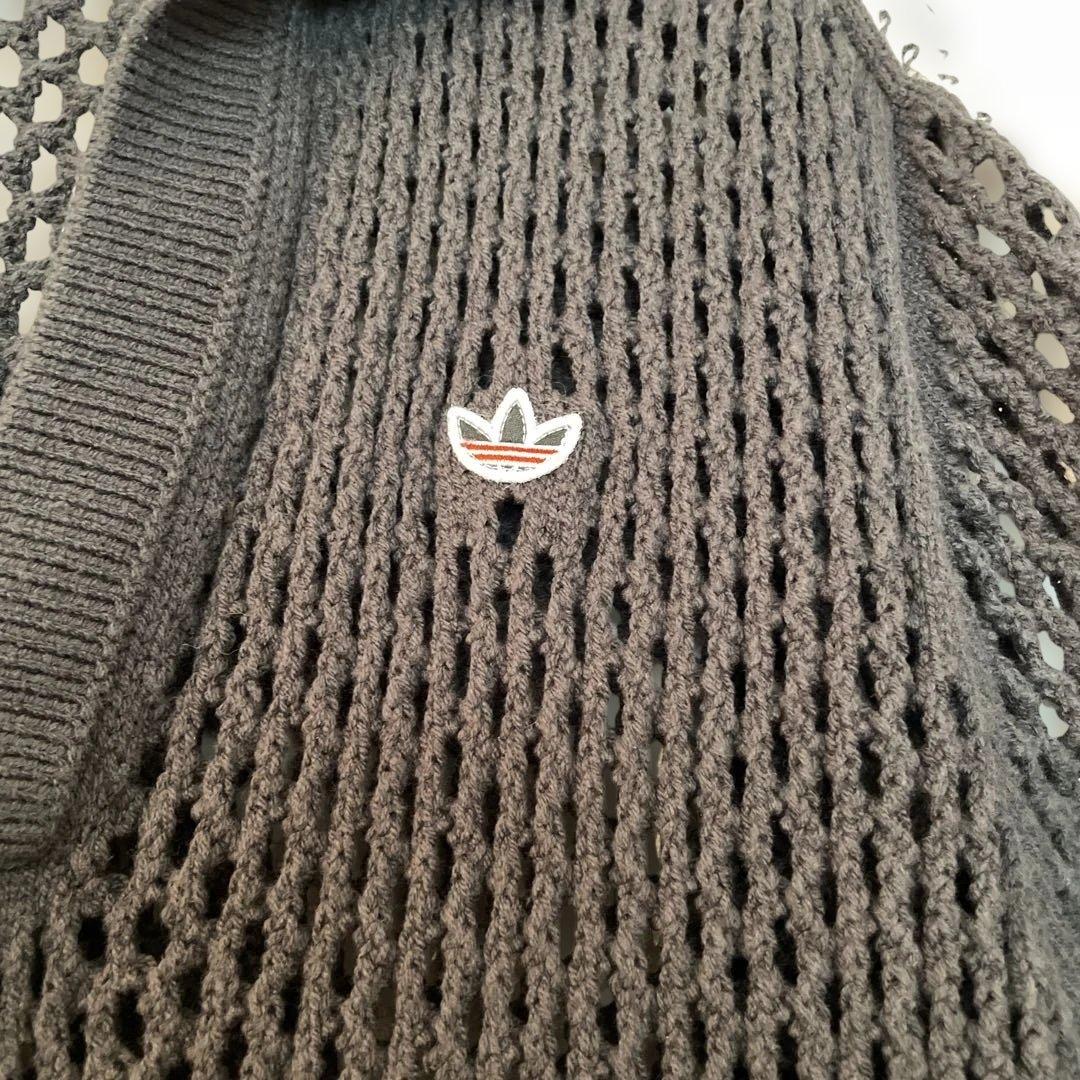 トップス adidas CLOT CROCHET POLO CARBON