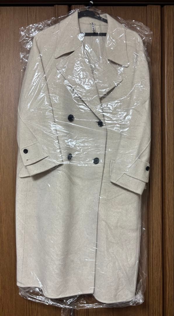 lohen ローヘン ハードメルトンリバーピーコート　ホワイト