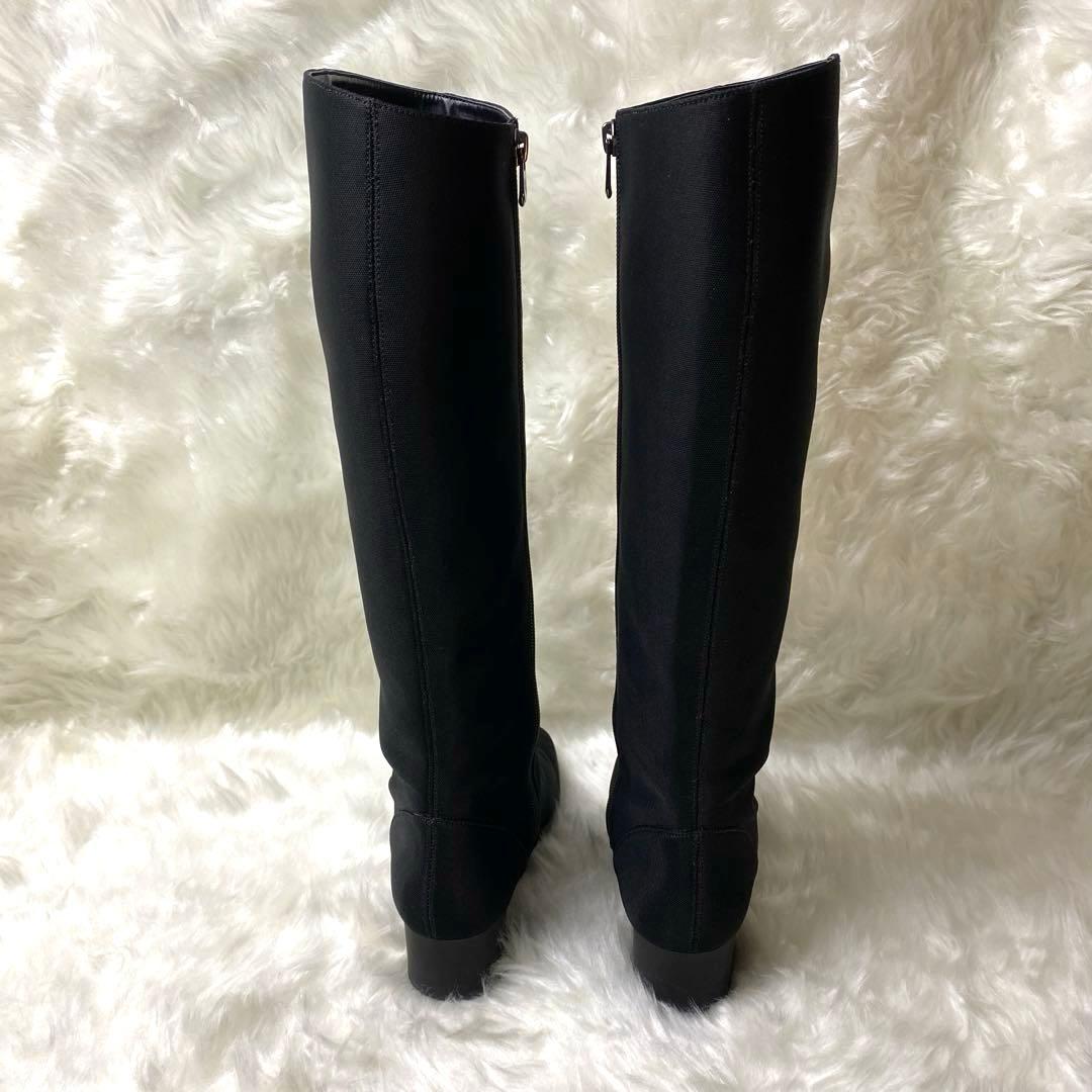 銀座かねまつ ゴアテックス ロングブーツ レインブーツ ファスナー 22.5