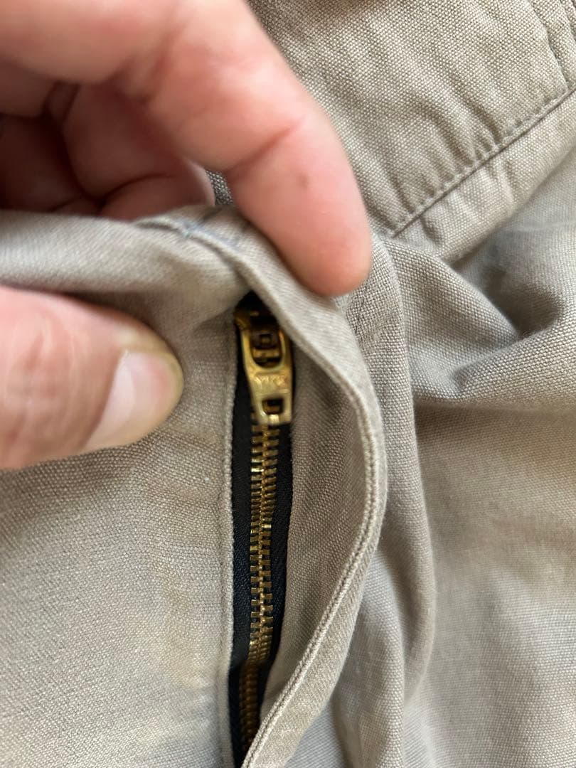 Goodenough グッドイナフ　オーバーオール　ベージュ　サイズS