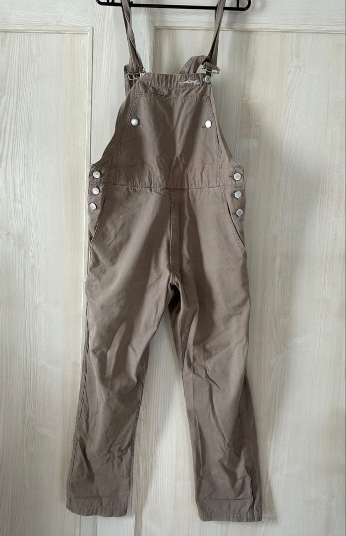 Goodenough グッドイナフ　オーバーオール　ベージュ　サイズS