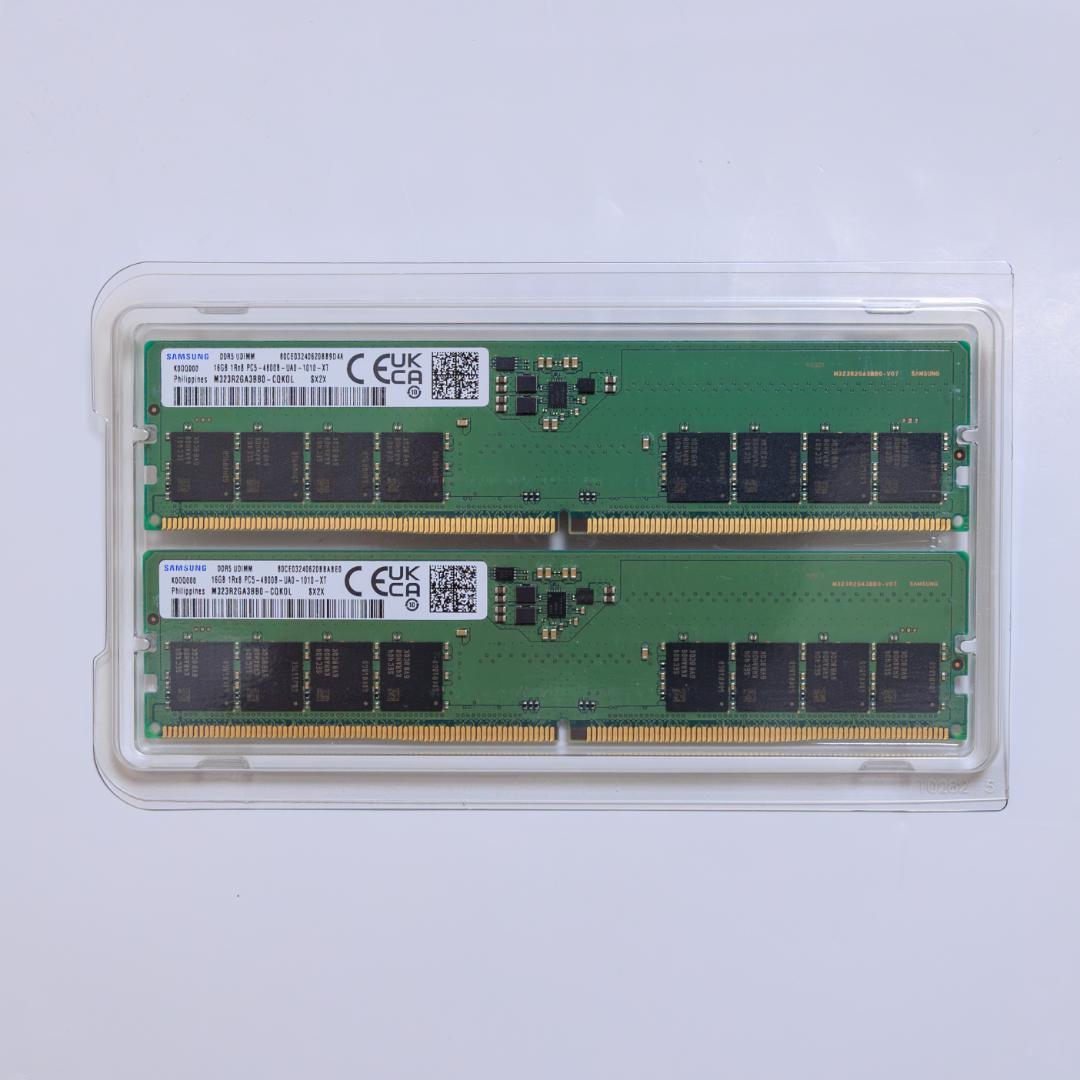 SAMSUNG DDR5-4800 32GB (16GBx2) メモリ
