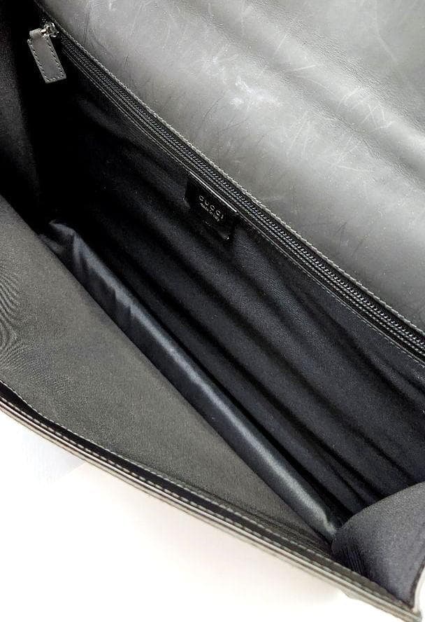 GUCCI グッチ GG柄 ビジネスバッグ ブラック系