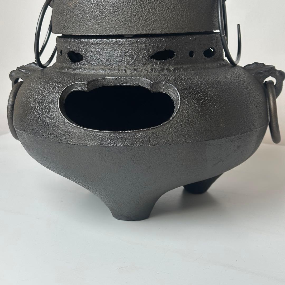 美品 風炉釜 龍敏堂造 龍敏堂