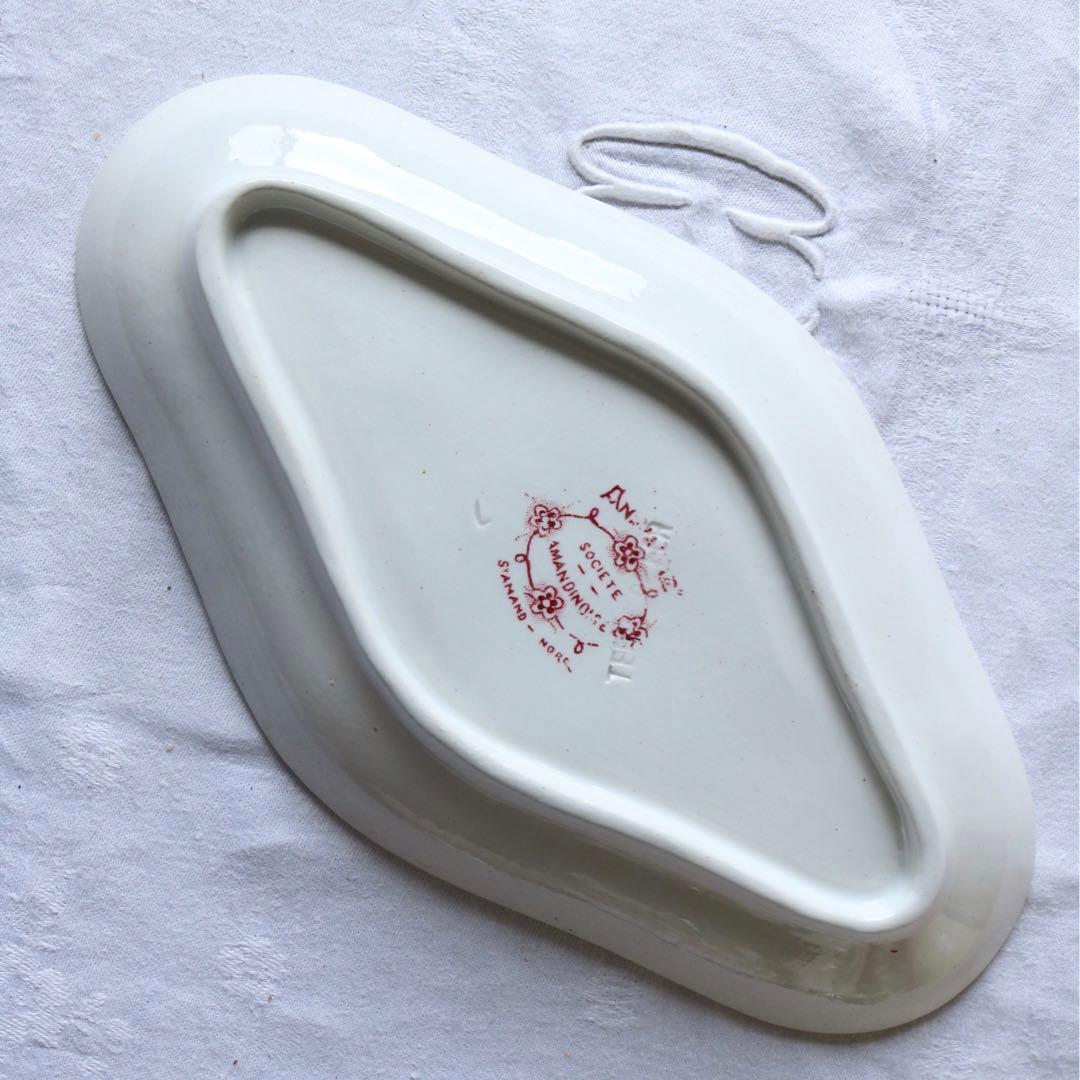 フランス　アンティーク　ラヴィエ　saint amand anemone