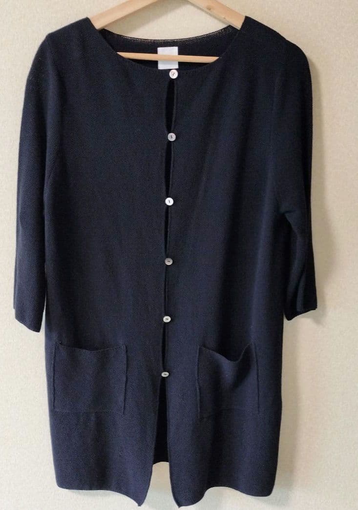 evam eva エヴァムエヴァ　上質コットンカーディガン　美品