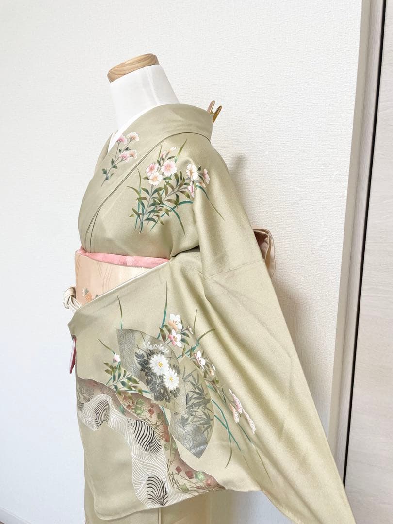 訪問着　フルセット　着物　帯　帯締め　帯締め　70