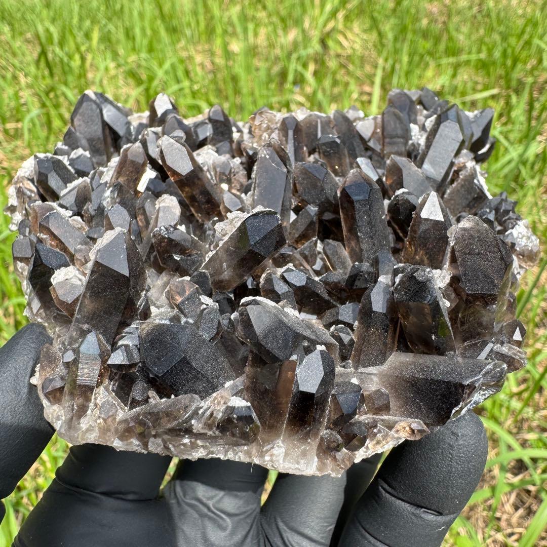 スモーキークォーツ クラスター アーカンソー州産