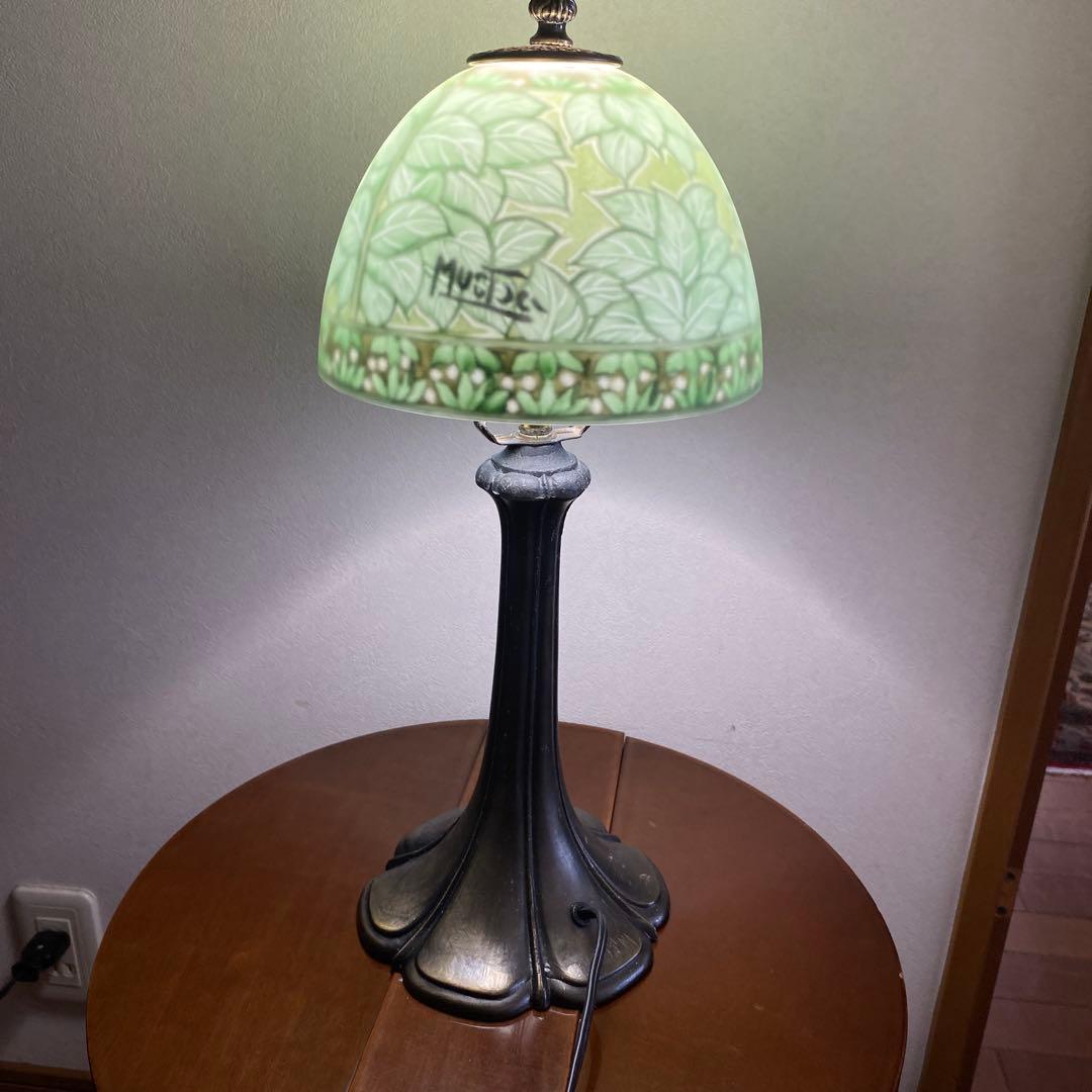 アルフォンス ミュシャ画 ペンダントランプ照明　アンティーク調