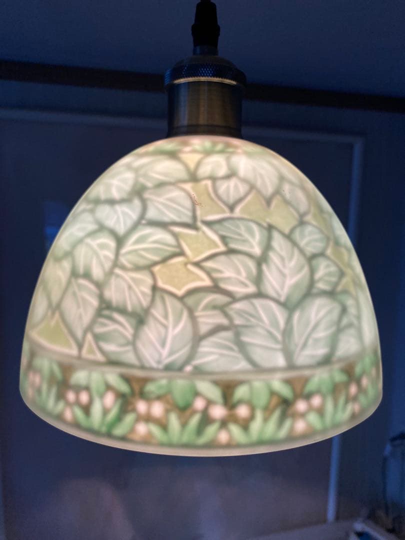 アルフォンス ミュシャ画 ペンダントランプ照明　アンティーク調