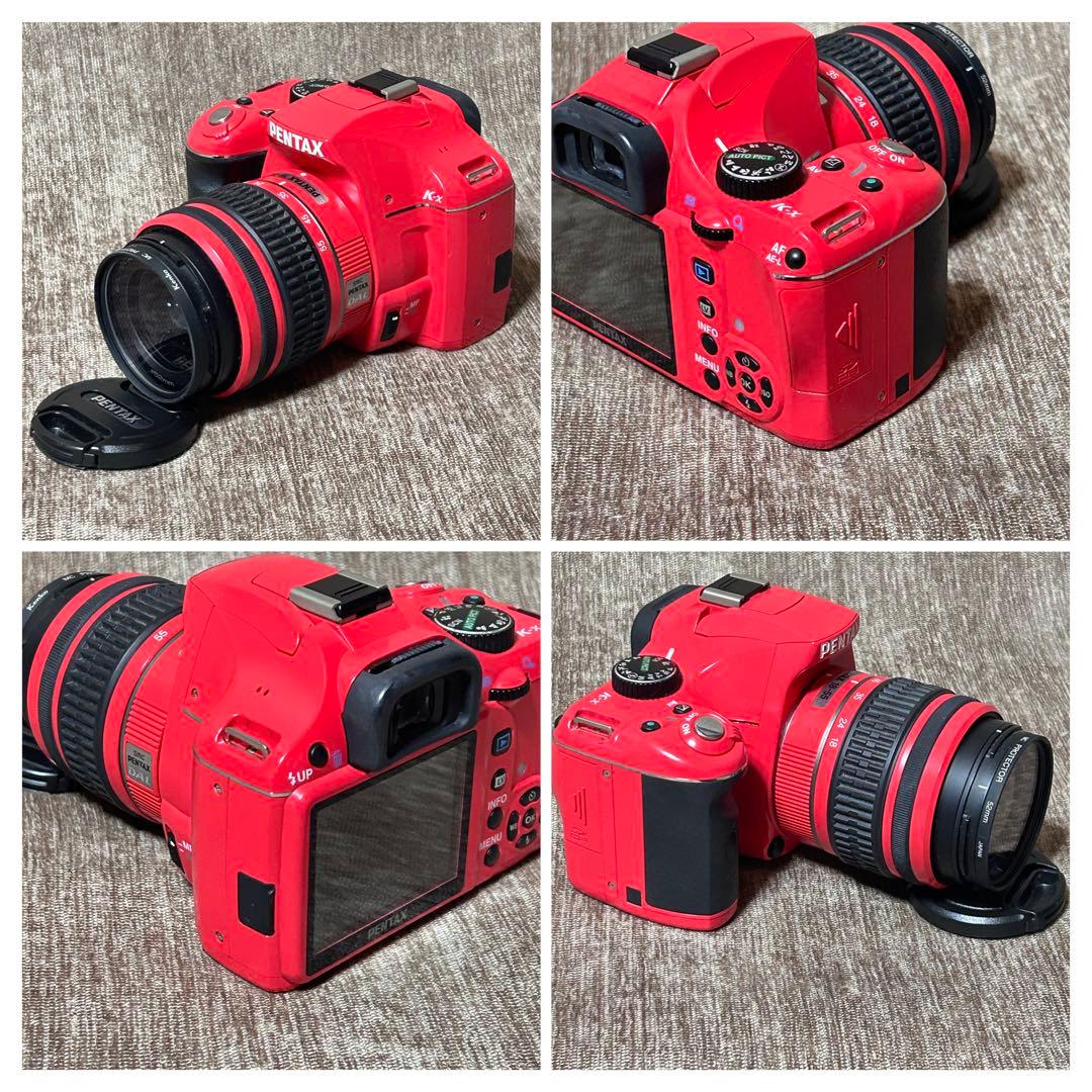 稼働品　PENTAX K-x レッド レンズキット　シャッター回数2745