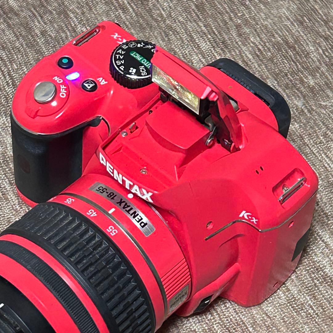 稼働品　PENTAX K-x レッド レンズキット　シャッター回数2745