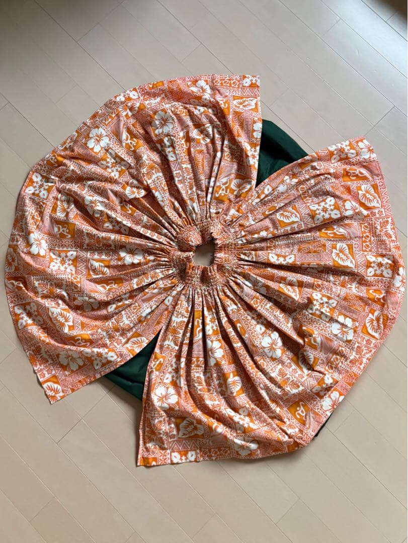 古着 ビンテージ ハワイアン ハンドメイド アロハ スカート 美品 希少
