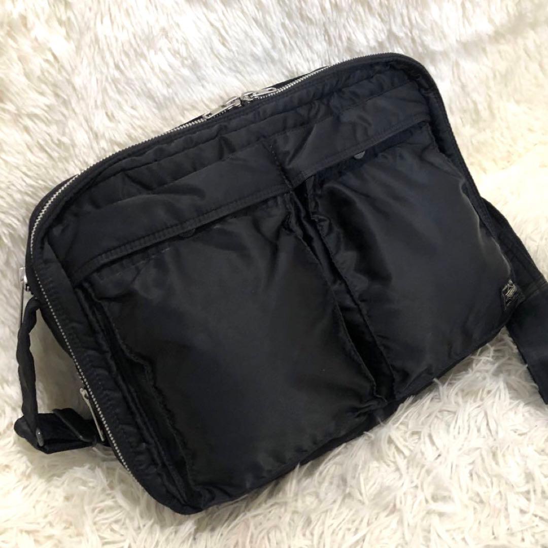 未使用級✨ポーター 吉田カバン タンカー ショルダーバッグ メンズ　ブラック