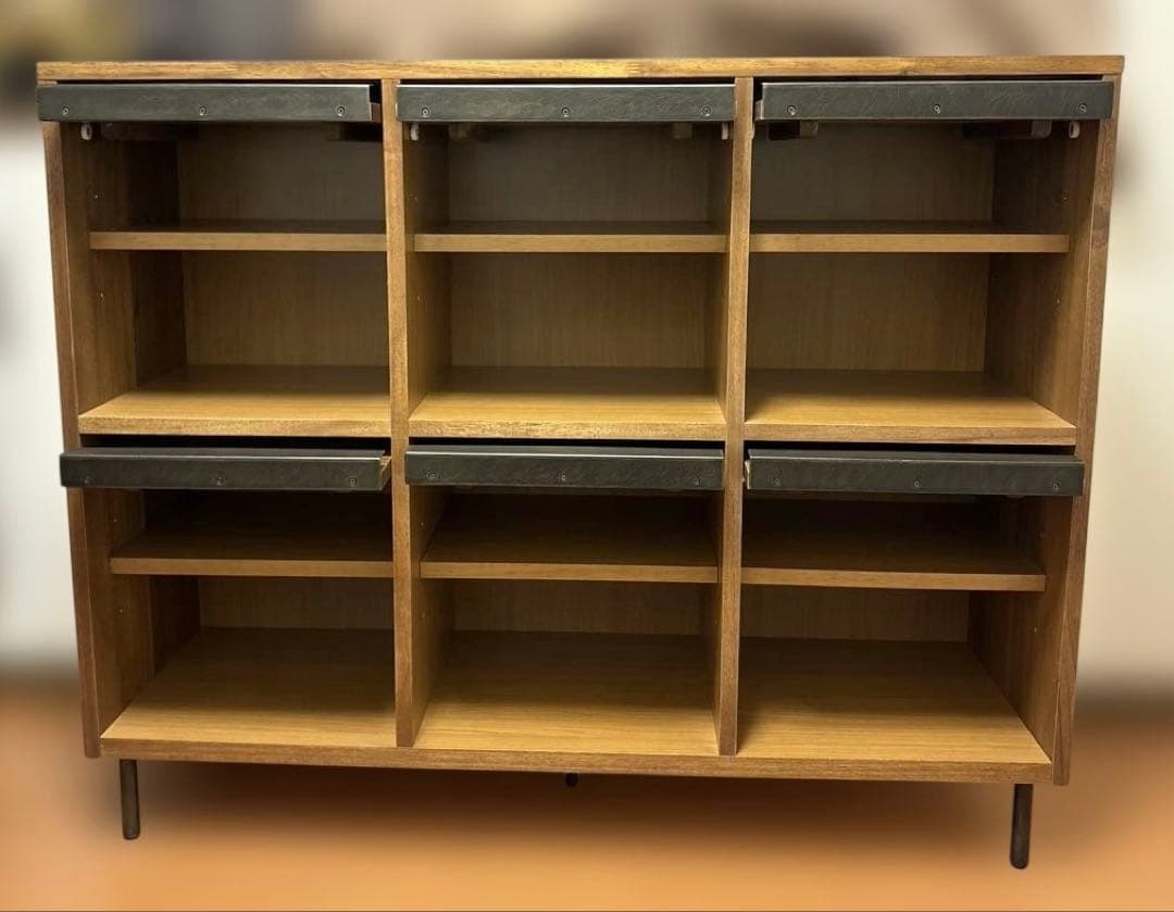 unico　SWELLA　スウェラ　レコードラック　アカシア材　W1190