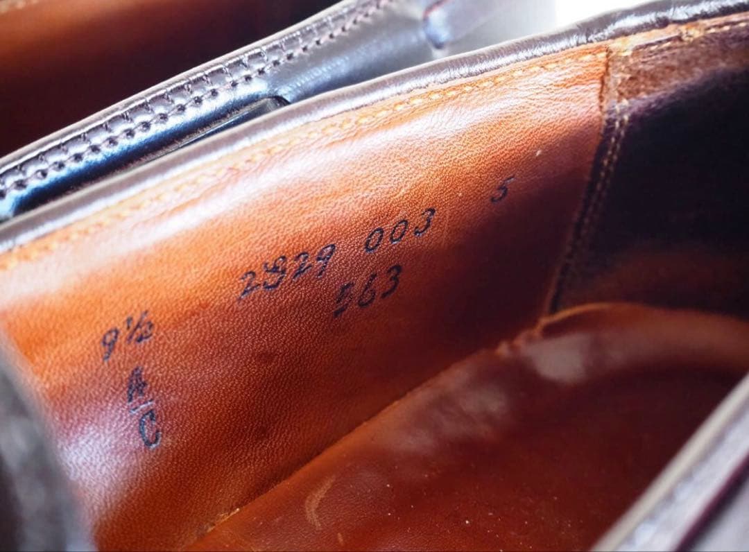 靴 Alden 563 Burgundy Cordvan tassel Loafer