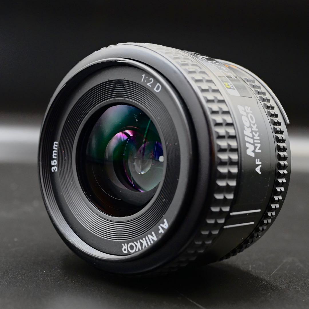 【良品】Nikon Ai AF Nikkor 35mm F2D 純正フード付き
