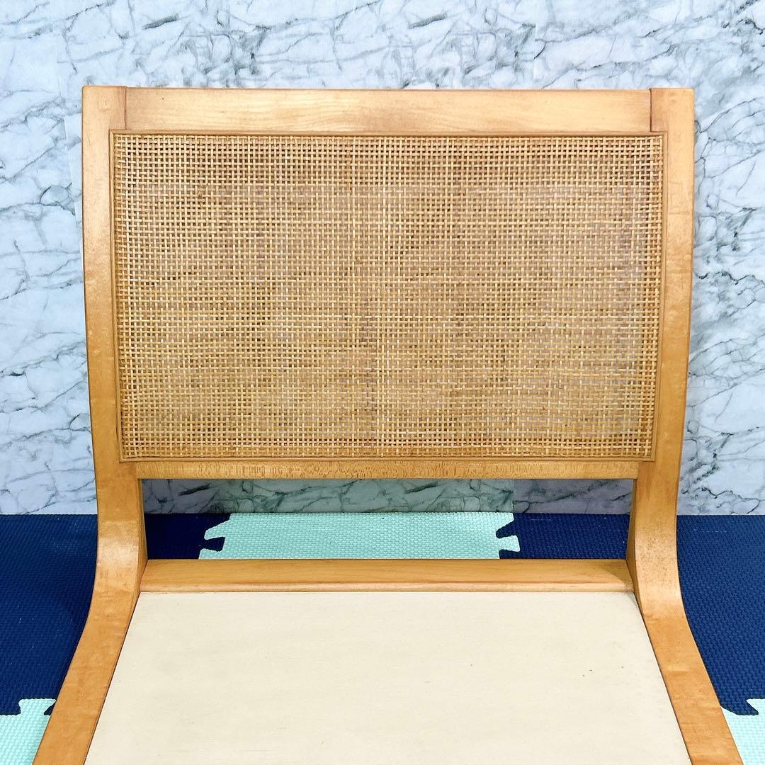 TENDO 天童木工 メープル材 座椅子 5559MP 4脚セット 原好輝 籐