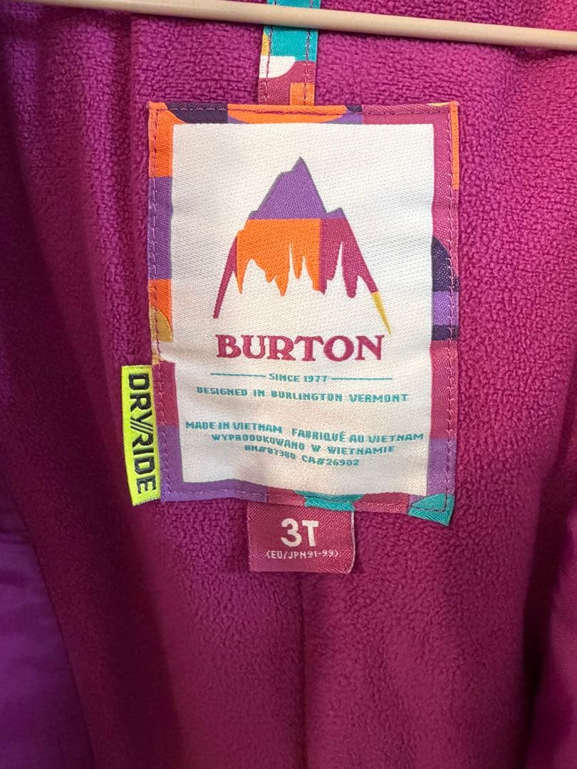 値下げ↓上:BURTON 下:ICEPARDAL スノーボードウェア3Tキッズ