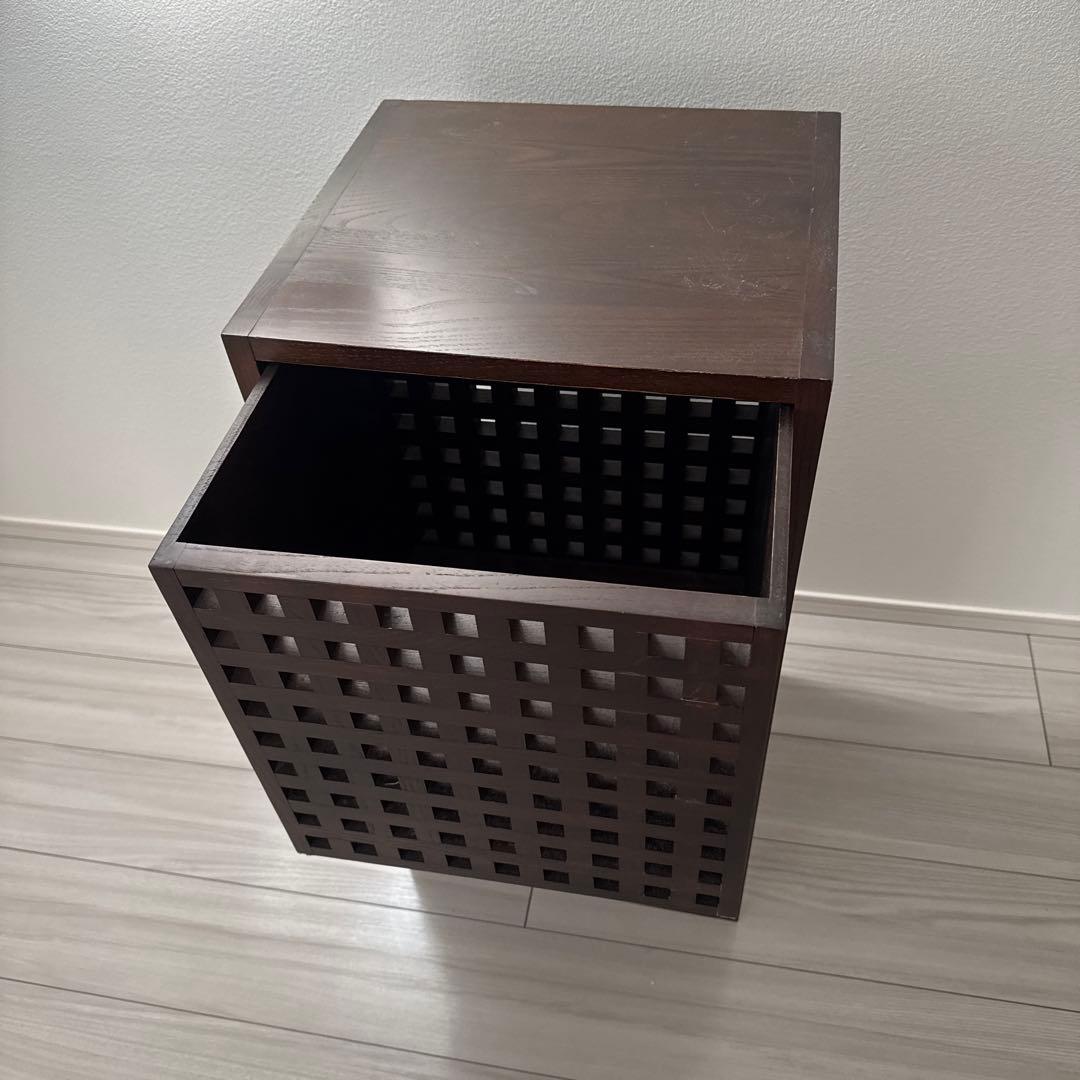 2段木製ラック　2ユニットキューブ　a.flat