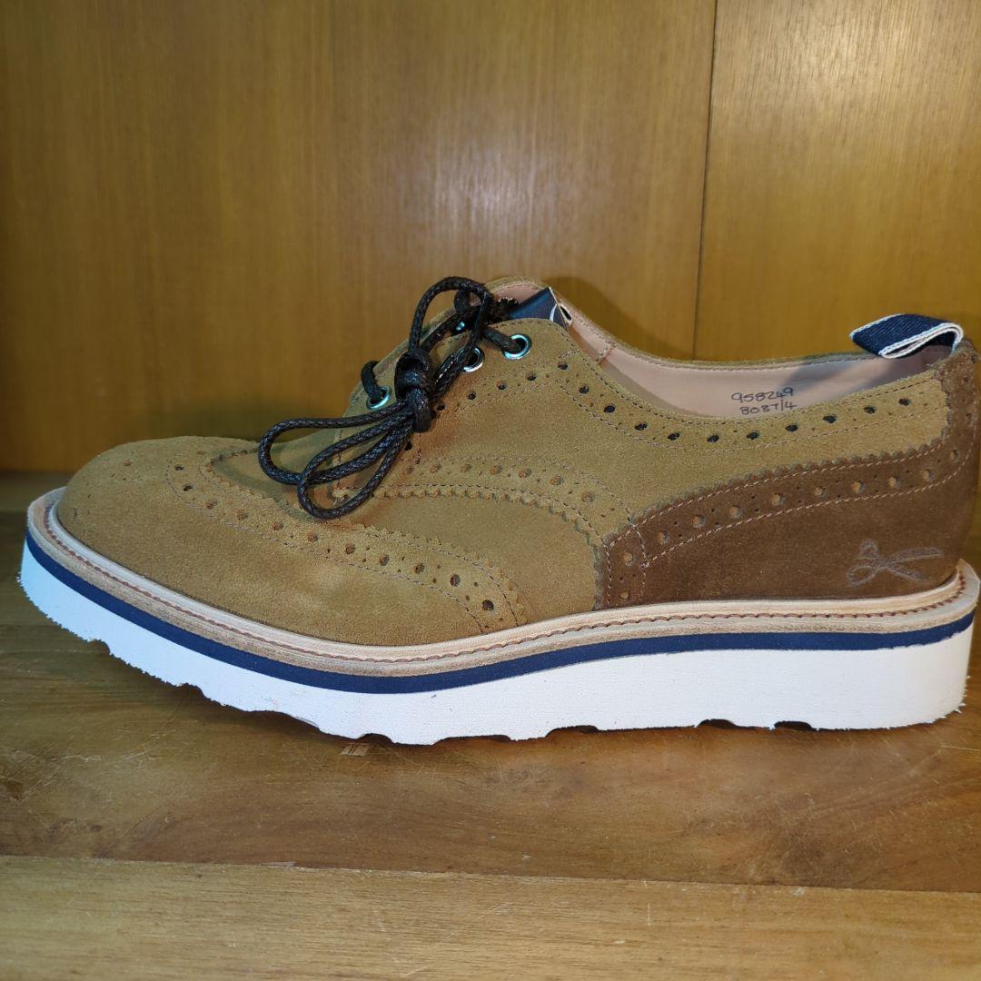 新品 定価12万◆トリッカーズ デンハム コラボ 牛革 シューズ　バートン　革靴