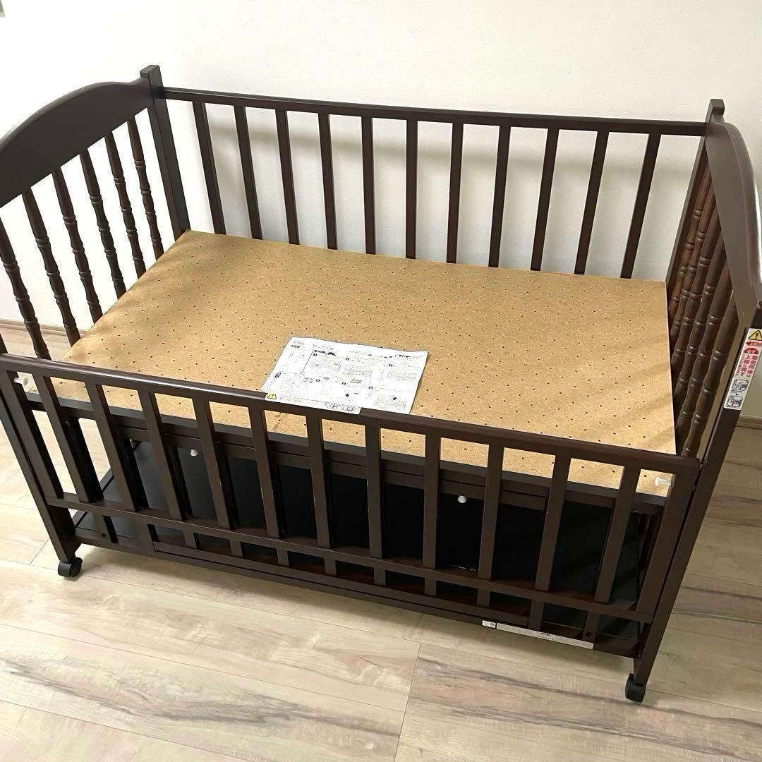 【きれい❣️】石崎家具　スリーピー　ベビーベット　エリーゼ　クラシカルデザイン⭐︎