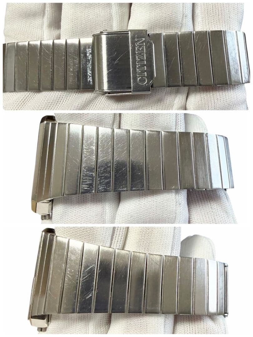 美品 シチズン アナデジテンプ 8988-001911 メンズ クォーツ腕時計