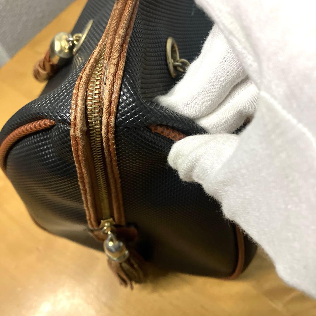 BOTTEGA VENETA ハンドバッグ マルコポーロ　PVCレザー ブラック