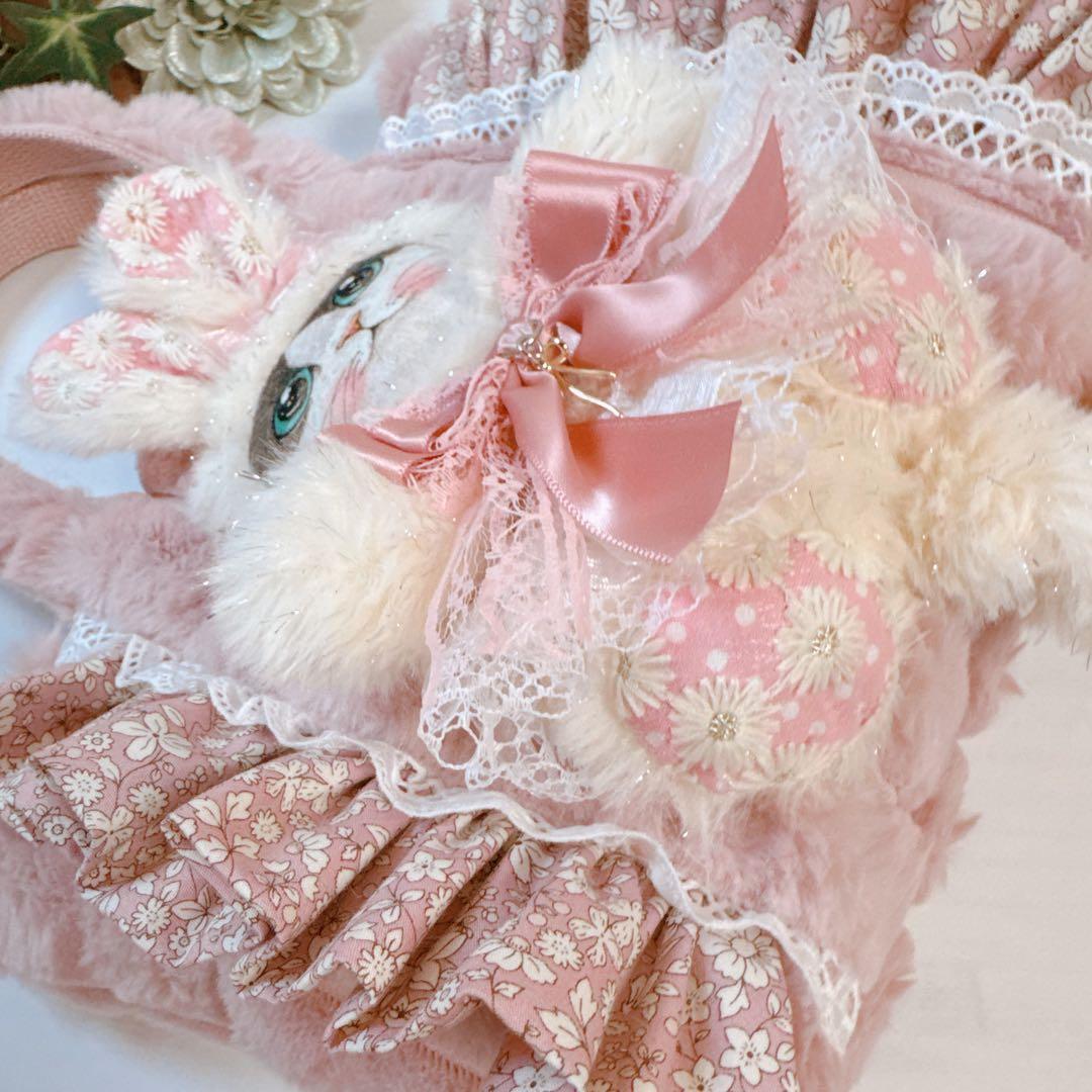 ☆*☆様 コヤンイサムチョン♡うさぎミルクちゃんダイヤカットファー＆インド刺繍ト