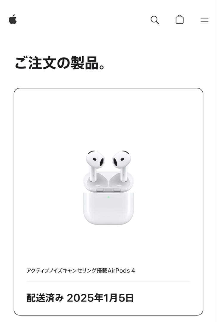 AirPods 4 本体 ノイズキャンセリング