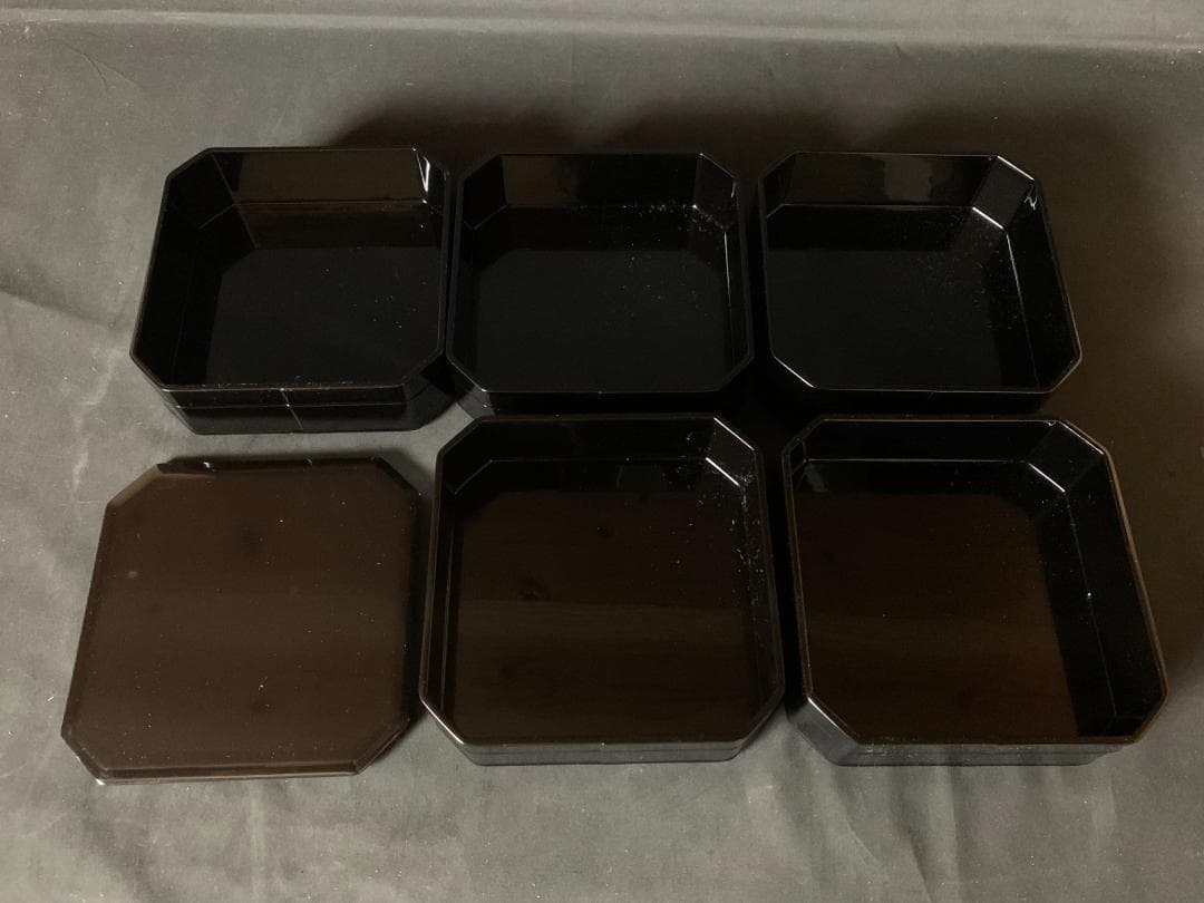 輪島塗 茶平一斎造 黒真塗 天然木 縁高 共箱 茶道具 菓子器 900