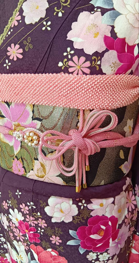 成人式　振袖フルセット　紫　卒業式　前撮り　週末SALE