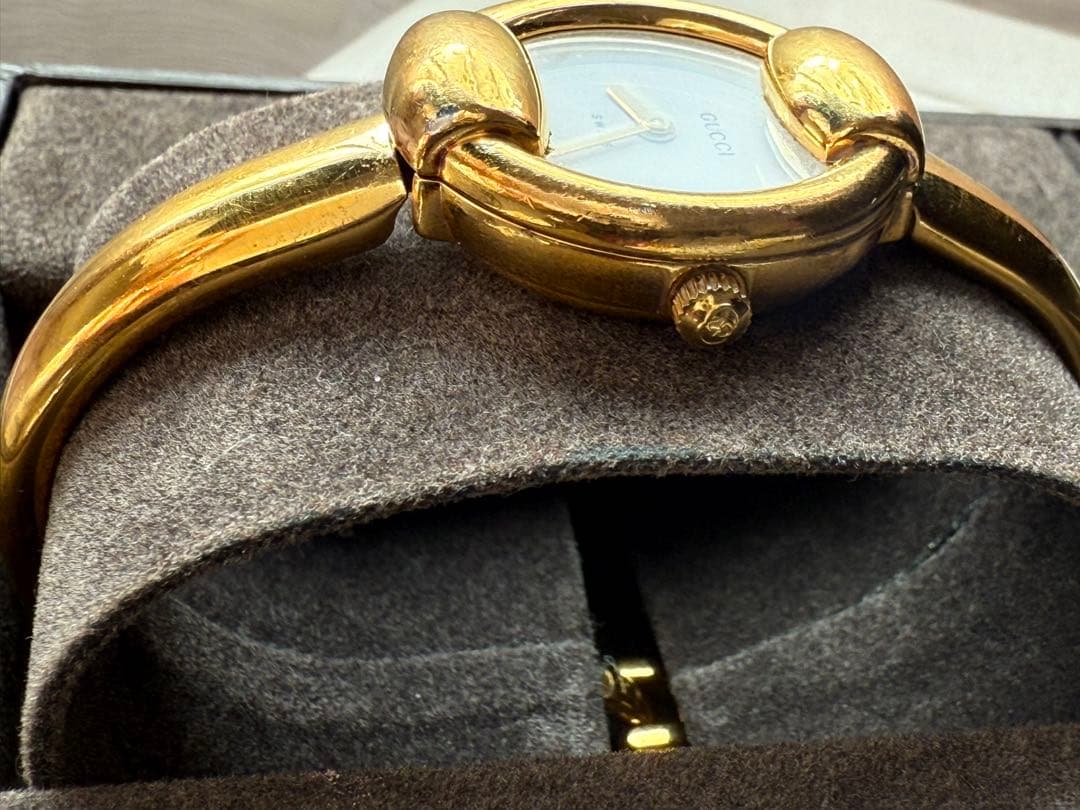 GUCCI ゴールド ラウンドフェイス 時計‼️Sale‼️