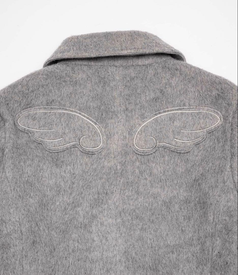 smyeon シャギーコート スミョン ダブルブレストコート