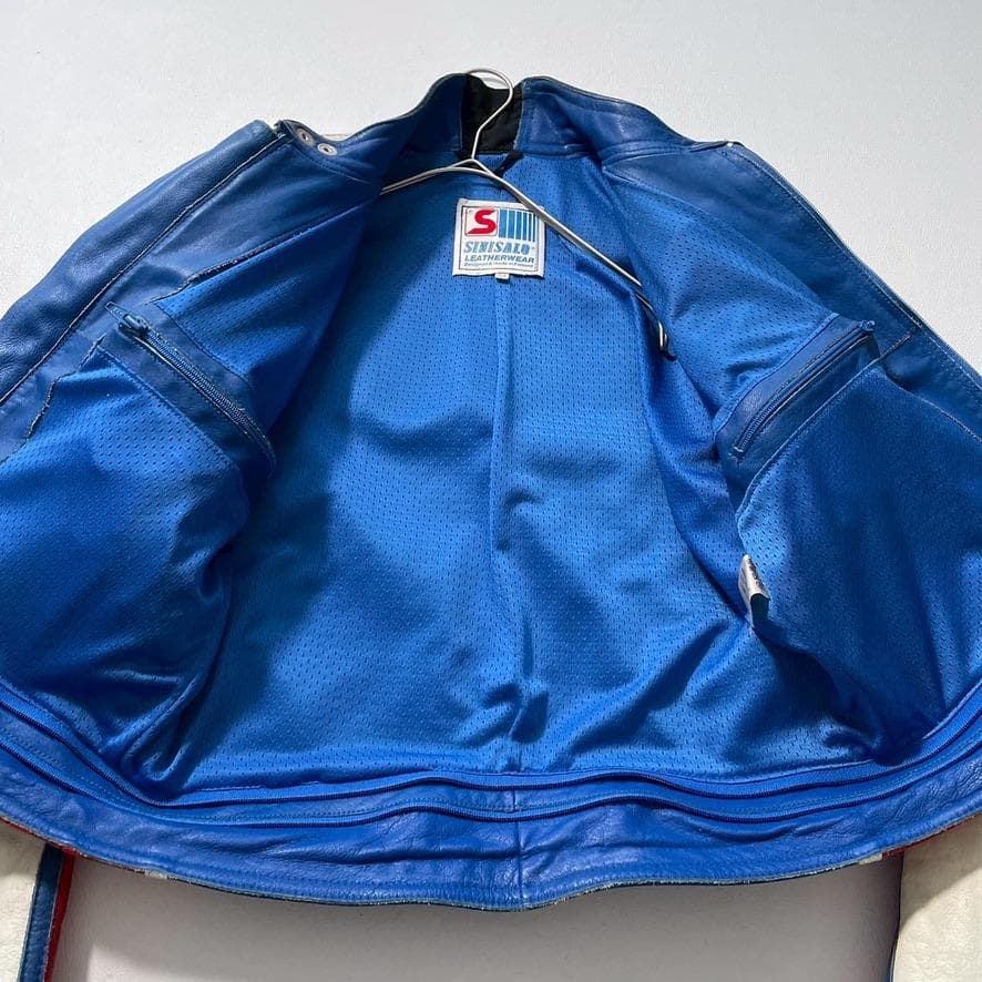 【やじよし】SINISALO レーシングスーツ 上下 54 本革 ツナギ